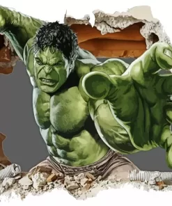 Hulk Smashing Wall Diamond Painting