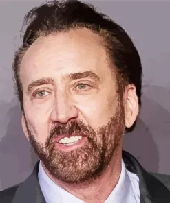 Iconic Nicolas Cage Diamond Painting