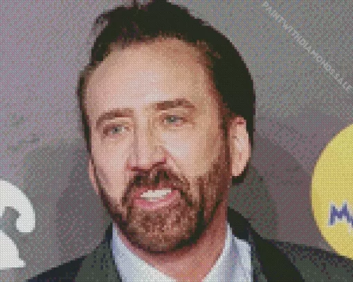 Iconic Nicolas Cage Diamond Painting