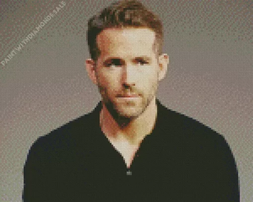 Iconic Ryan Reynolds Diamond Painting