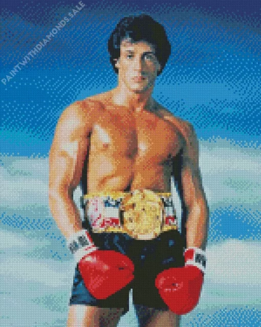 Iconic Sylvester Stallone Diamond Painting