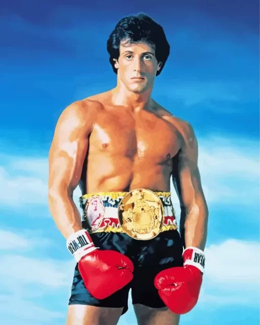 Iconic Sylvester Stallone Diamond Painting