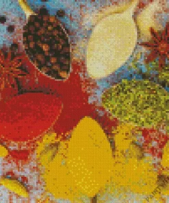 Indian Spices And Herbs Diamond Painting