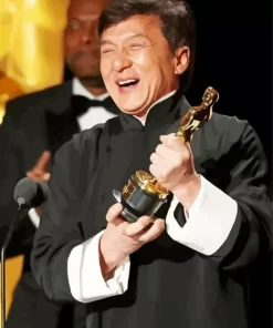 Jackie Chan Honorary Oscar Diamond Painting