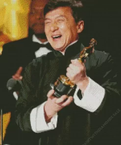 Jackie Chan Honorary Oscar Diamond Painting