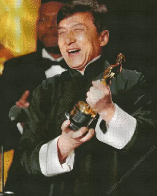 Jackie Chan Honorary Oscar Diamond Painting