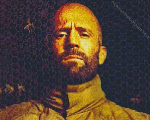 Jason Statham In The Beekeeper Poster Diamond Painting