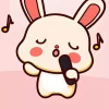 Kawaii Bunny Singing Diamond Painting