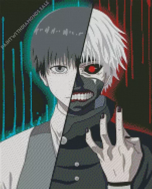 ken kaneki anime character Diamond Dotz