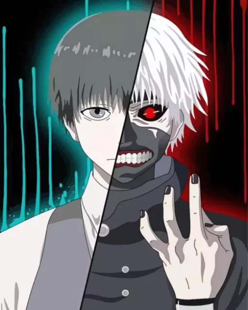 ken kaneki anime character Diamond Paintings