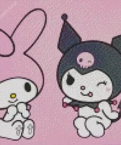 Kuromi And Hello Kitty Diamond Painting