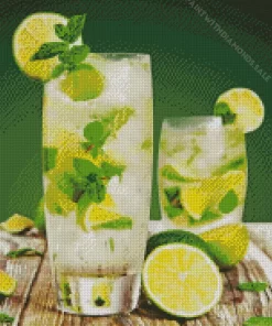 Lemonade Mojito Diamond Painting