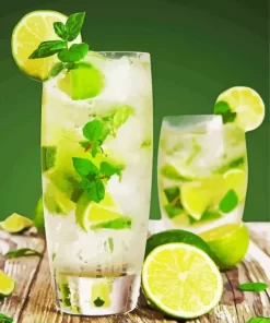 Lemonade Mojito Diamond Painting