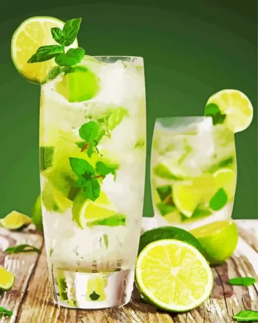 Lemonade Mojito Diamond Painting