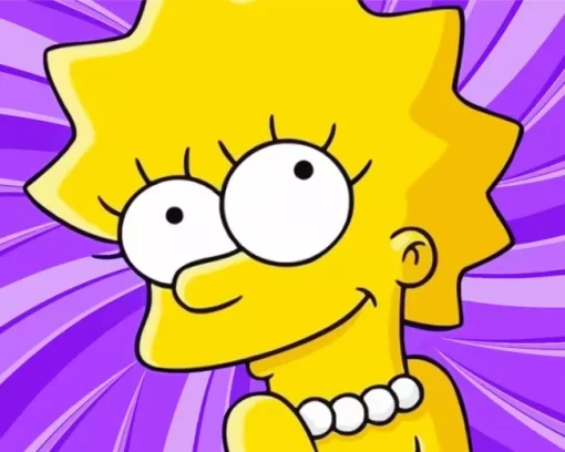 Lisa Simpson From The Simpsons Diamond Painting