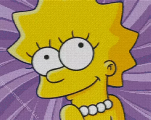 Lisa Simpson From The Simpsons Diamond Painting