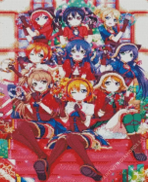 love live Christmas Diamond Paints