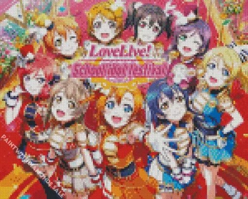 love live school idol project Diamond Paints