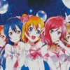 love live school idol project Girls Diamond Paints