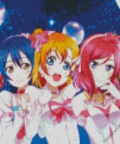 love live school idol project Girls Diamond Paints