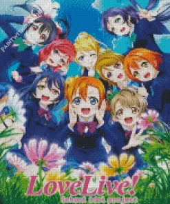 love live school idol project poster Diamond Paints