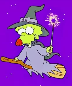 Maggie Simpson In Halloween Diamond Painting