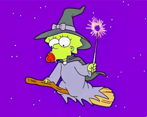 Maggie Simpson In Halloween Diamond Painting