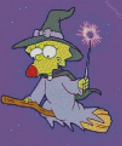 Maggie Simpson In Halloween Diamond Painting