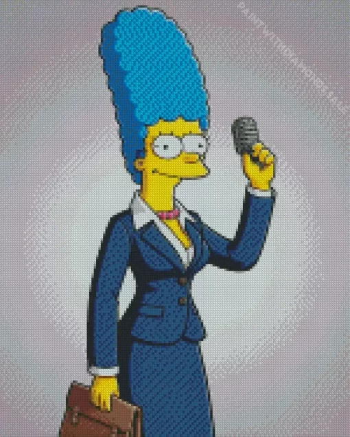 Marge In The Simpsons Diamond Painting