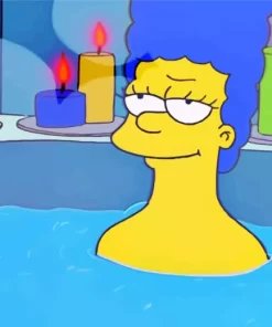 Marge Simpsons In Bath Diamond Painting