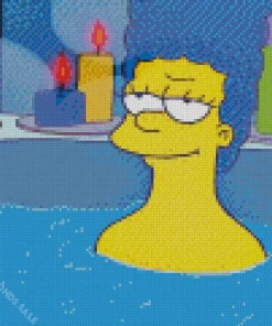 Marge Simpsons In Bath Diamond Painting