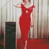 Marilyn Monroe In Red Dress Diamond Painting