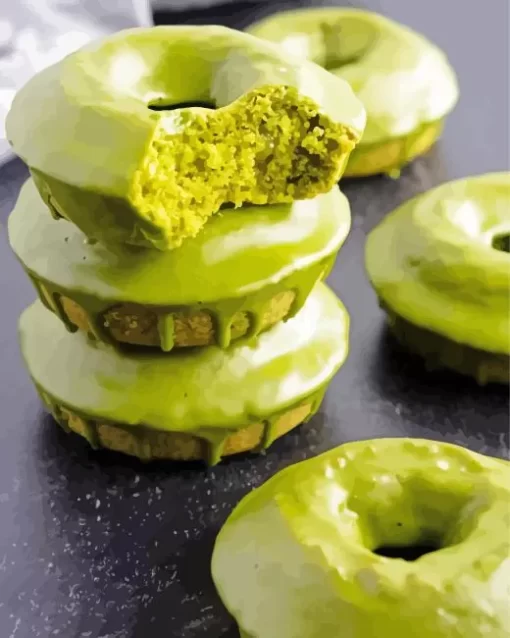 Matcha Donuts Diamond Painting