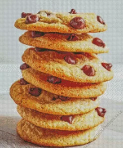 Milk Chocolate Chip Cookies Diamond Painting