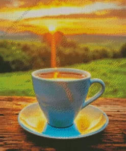 Morning Coffee Diamond Painting