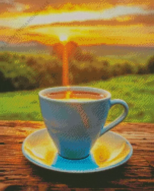 Morning Coffee Diamond Painting