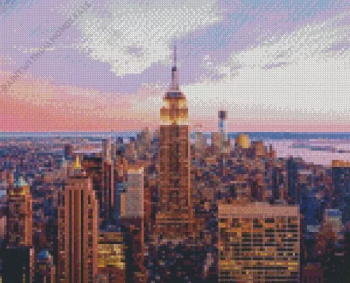 New York Sunset Diamond Painting