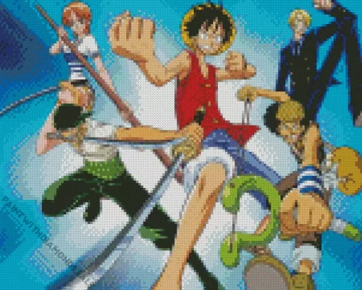 One Piece Anime Diamond Painting