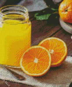 Orange Juice Diamond Painting