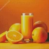 Oranges With Juice Diamond Painting