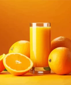 Oranges With Juice Diamond Painting