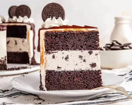 Oreo Ice Cream Cake Diamond Painting