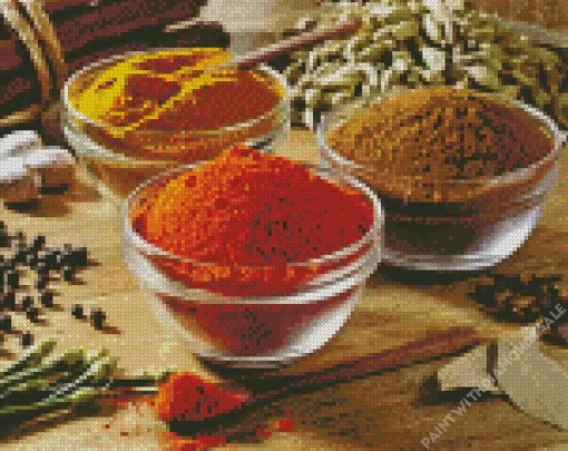 Oriental Spices And Herbs Diamond Painting