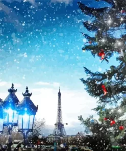 Paris At Christmas Diamond Painting