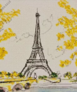 Paris Drawing Diamond Painting