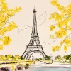 Paris Drawing Diamond Painting