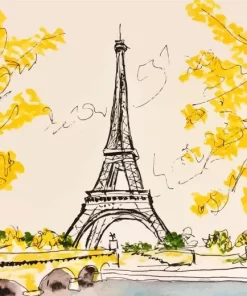 Paris Drawing Diamond Painting