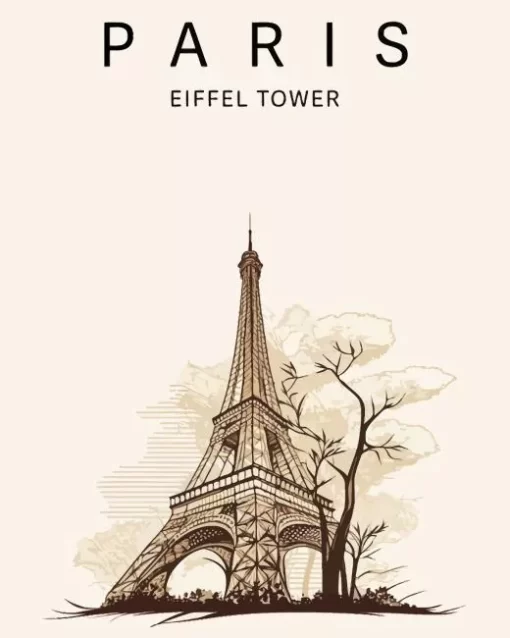 Paris Eiffel Tower Diamond Painting