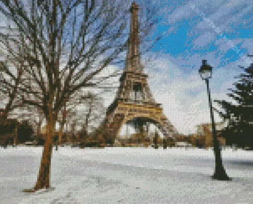 Paris In Winter Diamond Painting