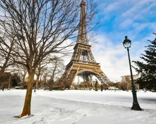 Paris In Winter Diamond Painting